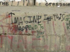 An image from the separation wall